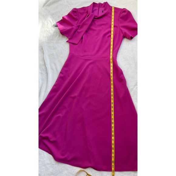 Elegant Purple Midi Dress - Picture 4 of 10